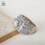  RMX149 8mm Nhẫn nam viền baguette 