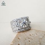  RMX149 8mm Nhẫn nam viền baguette 