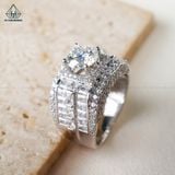  RMX149 8mm Nhẫn nam viền baguette 