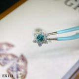  EX113 FULL MOIS 4.5mm Bông tai hoa 6 cánh nhọn 