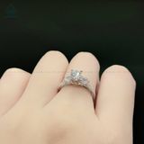  RX388 FULL MOIS 5mm Nhẫn nữ 3 viên chủ 