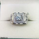  RMX121 7mm Nhẫn nam viền đá 