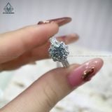  RX260 FULL MOIS 7mm Nhẫn nữ viền hoa 