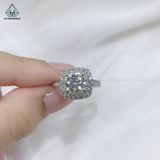  RX356 7.2mm Nhẫn nữ mặt vuông 
