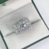  RMX149 8mm Nhẫn nam viền baguette 