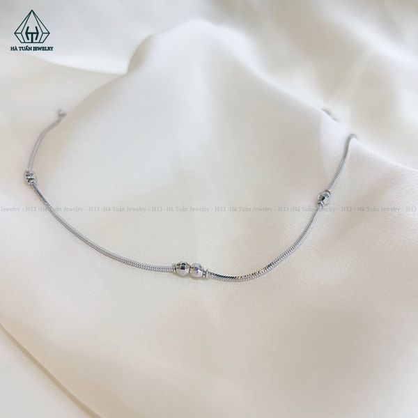  A396 Lắc chân bi đôi 