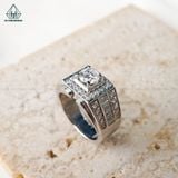 RMX147 FULL MOIS 6.3mm Nhẫn nam viền vuông 