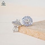  EX366 4mm Bông tai hoa 