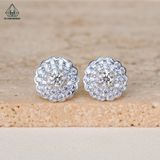  EX366 4mm Bông tai hoa 