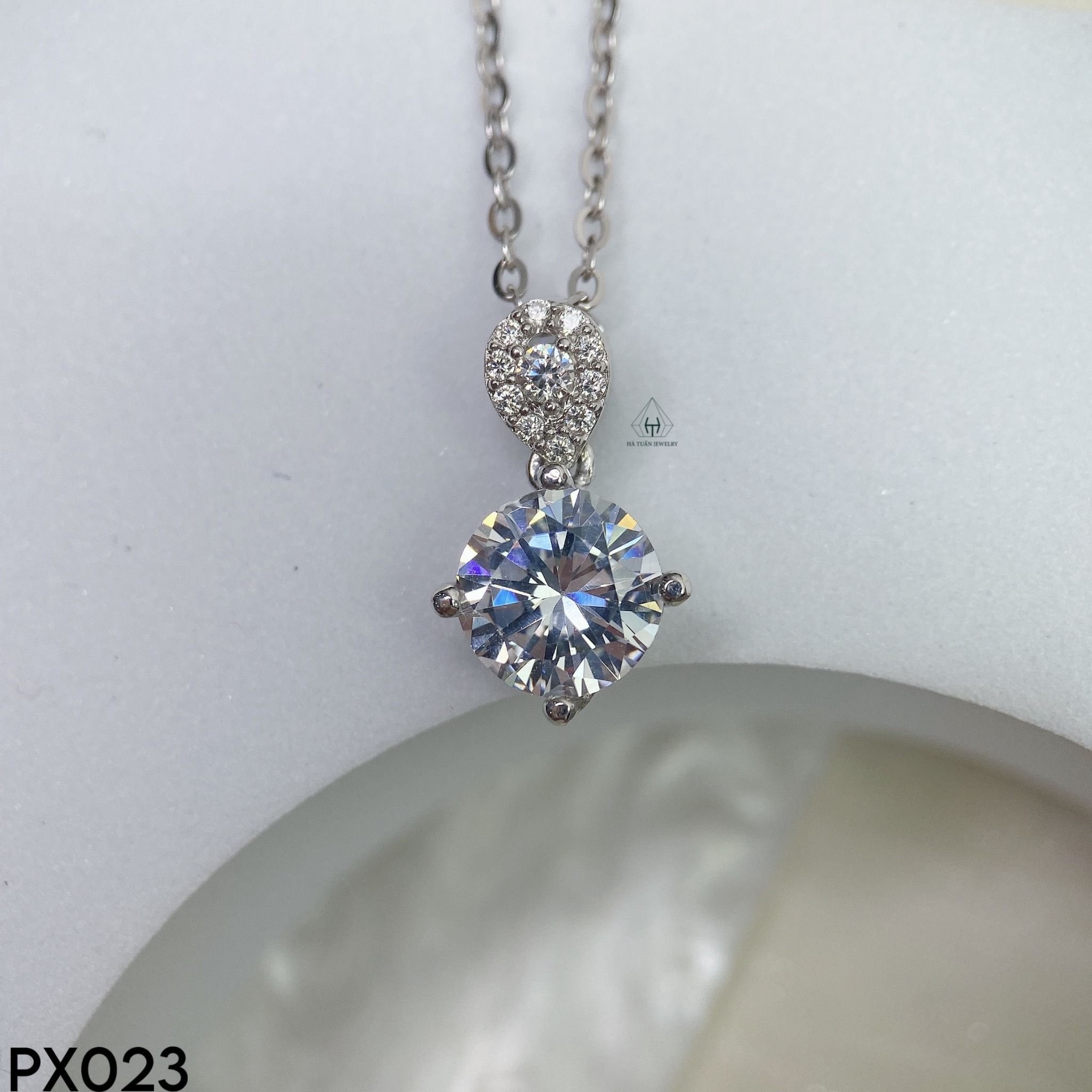  PX023 9mm  Mặt dây đá 