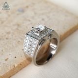  RMX147 FULL MOIS 6.3mm Nhẫn nam viền vuông 