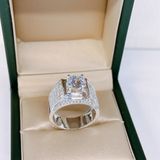  RMX071 9mm Nhẫn nam viền trơn vành đá 