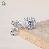  EX365 4.5mm Bông tai vuông 