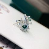  EX113 FULL MOIS 4.5mm Bông tai hoa 6 cánh nhọn 