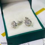  EX051 5mm Bông tai hoa 6 cánh tròn 