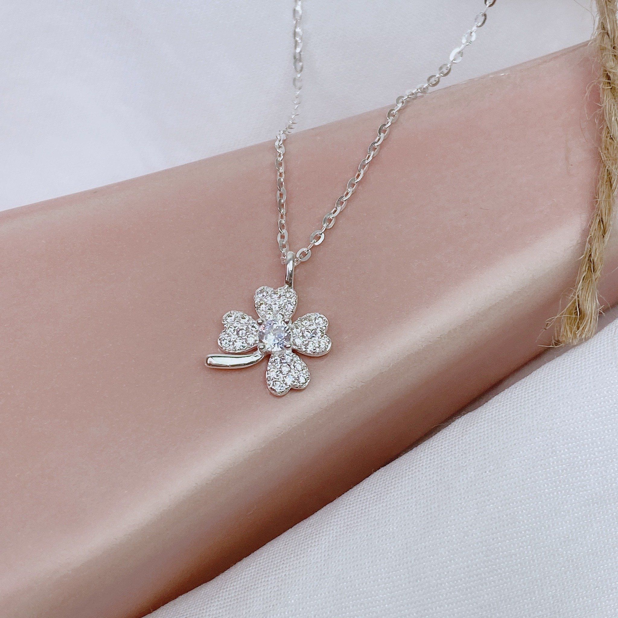  Dây chuyền clover đá N446 