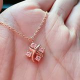  Dây chuyền xi vàng hồng mặt cắt N435 