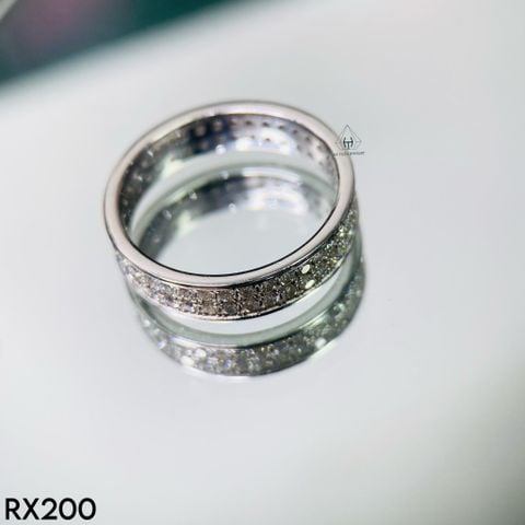 RX200 FULL MOIS 1.5mm Nhẫn 2 hàng đá