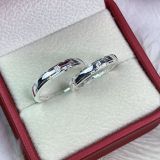  Nhẫn đôi trơn 1 đá CR141 