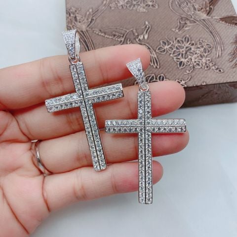 P252 Mặt dây chuyền thánh giá đá lớn