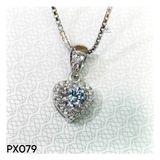  PX079 5mm Mặt dây trái tim 