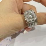  RMX121 7mm Nhẫn nam viền đá 