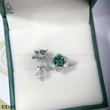  EX163 FULL MOIS 5mm bông tai hoa 6 cánh 