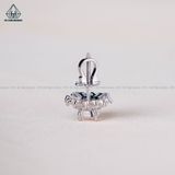  EX351 5mm Bông tai cánh baguette 