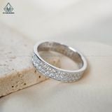  RX200 FULL MOIS 1.5mm Nhẫn 2 hàng đá 