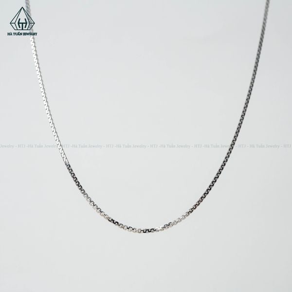 NCX003 1mm Dây chuyền hộp ZIGZAG