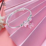  BGB109 Vòng cứng charm nơ rơi 