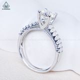  RX557 FULL MOIS 6.3mm Nhẫn nữ viền baguette 