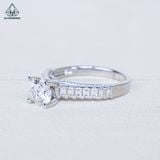  RX557 FULL MOIS 6.3mm Nhẫn nữ viền baguette 