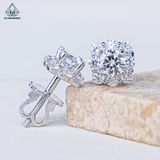  EX475 FULL MOIS 4.5mm Bông tai vuông 