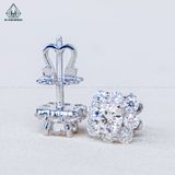  EX475 FULL MOIS 4.5mm Bông tai vuông 