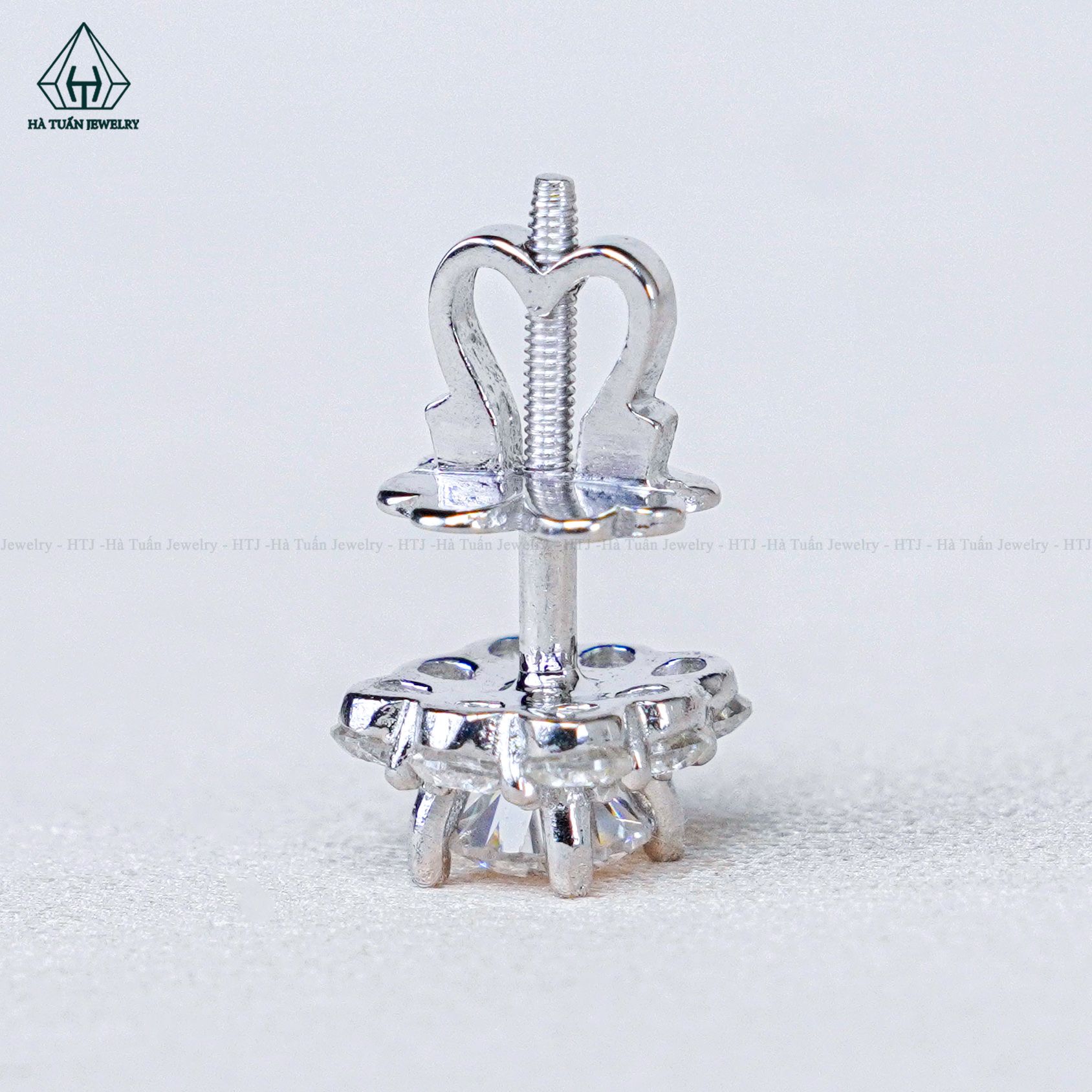  EX475 FULL MOIS 4.5mm Bông tai vuông 