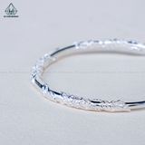  B023 Lắc tay dạng kiềng hoa mẫu đơn charm bướm 