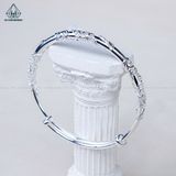 B025 Lắc tay viên hoa mẫu đơn freesize 