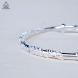  B025 Lắc tay viên hoa mẫu đơn freesize 