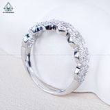  R987 Nhẫn nữ kim tiền đá 
