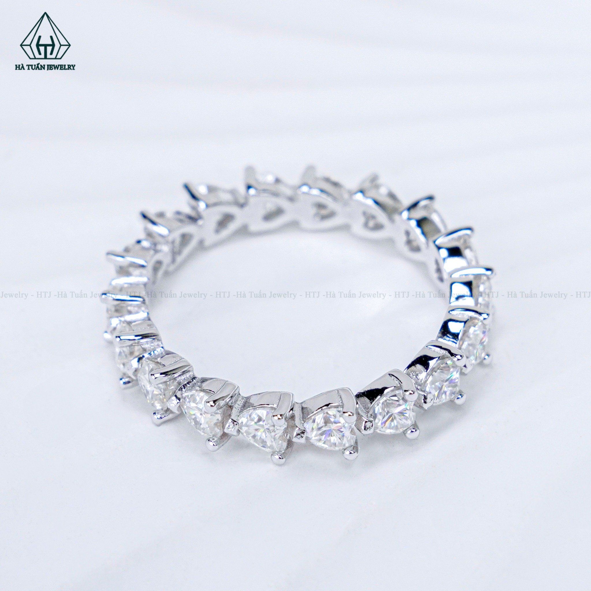  RX562 FULL MOIS HEART Nhẫn nữ tim full vòng 