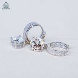  EX485 Bông tai khoen chủ MOIS 8mm (không mã cạnh) 