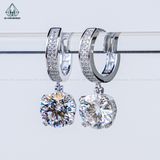  EX485 Bông tai khoen chủ MOIS 8mm (không mã cạnh) 