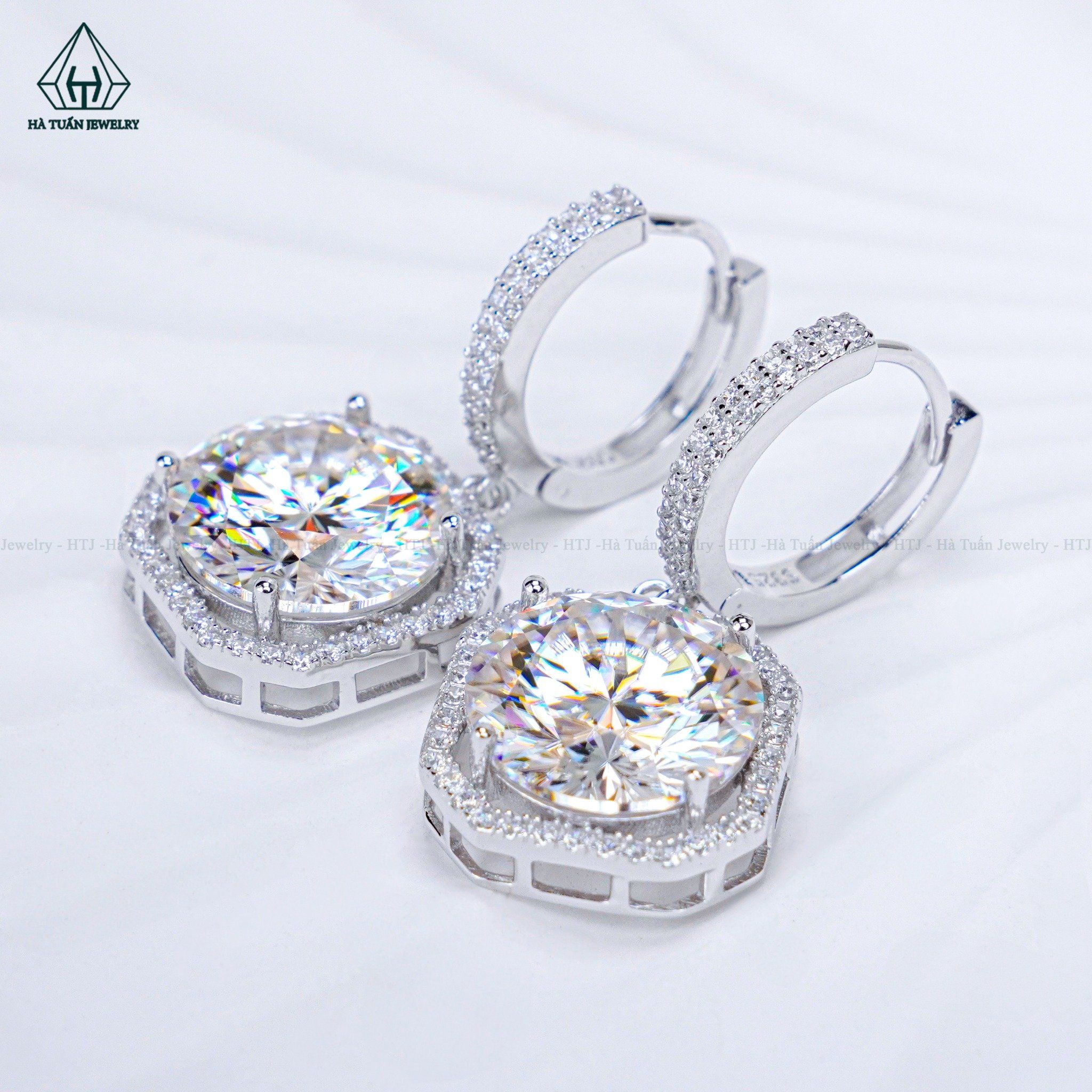  EX484 Bông tai khoen chủ MOIS 11mm (không mã cạnh) 