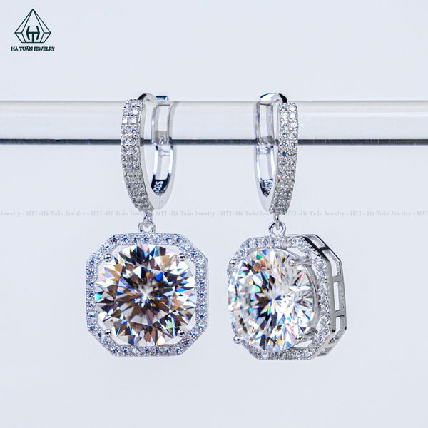  EX484 Bông tai khoen chủ MOIS 11mm (không mã cạnh) 