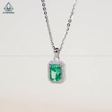  N568 Dây mặt liền đá xanh lá 