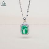  N568 Dây mặt liền đá xanh lá 