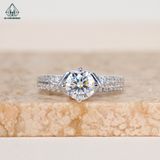  RX459 6.3mm Nhẫn nữ 4 chấu 