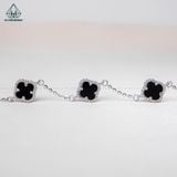  B866 Lắc tay Van đá mã não đen 