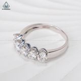  RX463 4mm Nhẫn kết FULL MOIS TRẮNG 